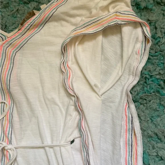 Boden women’s tunic topwith Multicolor Stripe Embroidery - Picture 3 of 7